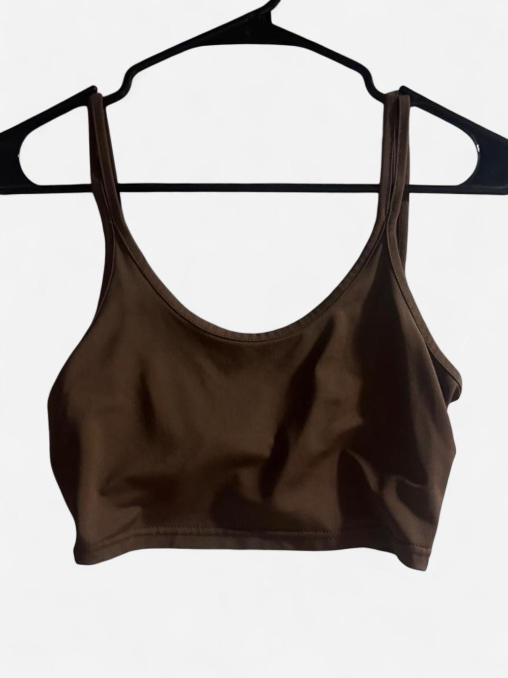 Brown Scoop Crop Top